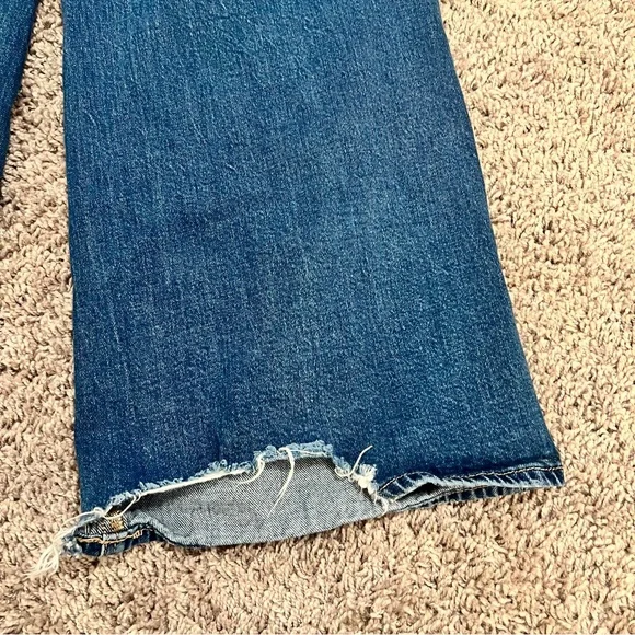 {American Eagle} ankle length distressed wide leg jeans - Picture 9 of 10